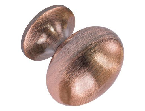 Coston knob, brushed copper