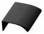 Edge pull, brushed black