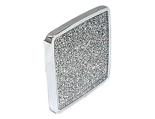 Glitter knob, chrome