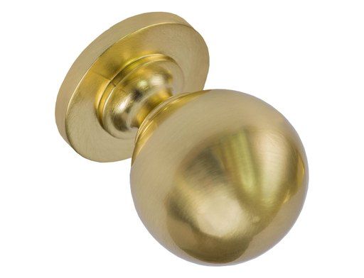 Hallaton knob, brushed brass