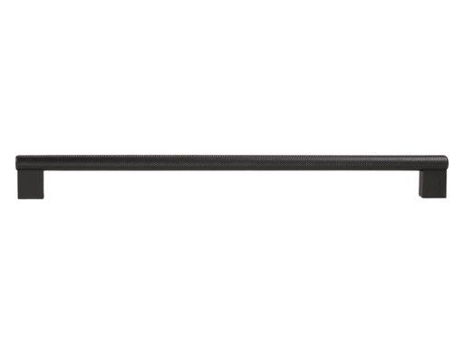 Knurled bar handle, black