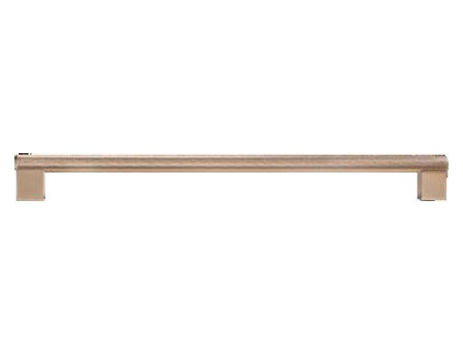 Knurled bar handle, nickel