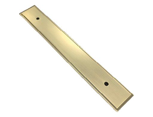 Reed plate handle, brushed brass